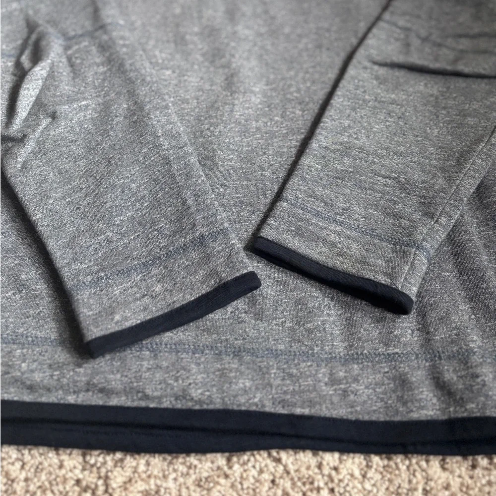 Carbon2Cobalt 1/4 Zip Pullover Mens Marled Casual Sweatshirt Sweater Blue-Gray M - Picture 7 of 8